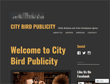 Tablet Screenshot of citybirdpublicity.com